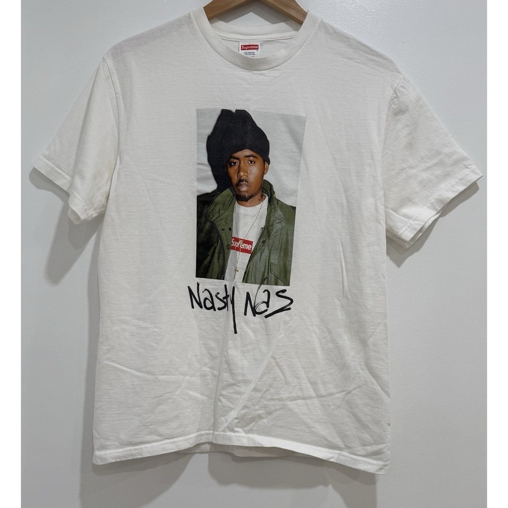 Supreme Nas‎ Photo Tee White Size M FW17